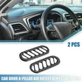 thumbnail image 2 of Unique Bargains Door A-Pillar Air Outlet Vent Cover for Chevy Corvette C5 98-04 Carbon Fiber Pattern Black (Set of 2), 2 of 6