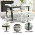 thumbnail image 6 of BizChair 60" Solid Wood Dining Table with Turned Wooden Legs, Commercial Grade Heavy Duty Rectangle Wood Table for 6, Antique Gray Finish, 6 of 12