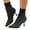 Black, variant on Womens Knit Ankle Boots Pointed Toe Kitten Heels Booties Low Heel Ankle Boots