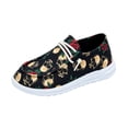 thumbnail image 3 of Holiday Low Top Walking Shoes For Women Halloween Ghost Pumpkin Print Elastic Lace Up Flat Canvas Casual Footwear Yellow 41, 3 of 6