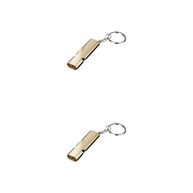 Sonducket Silbato de metal Aleación de aluminio Sonido fuerte Artesanía Colorfast Silbatos para exteriores Colorfast Mano de obra Supervivencia Type3 NO3