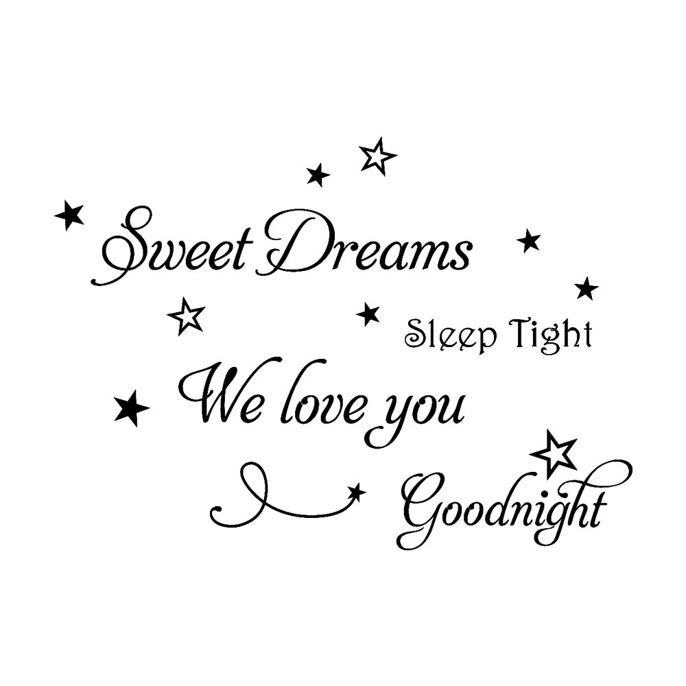 Lokieas Sweet Dreams Removable Art Vinyl Mural Home Room Decor Wall Stickers