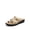 NUDE, variant on Women's Arch Support Slides - Adjustable Straps & Comfortable Wedge Heel, Soft Faux Suede Lining