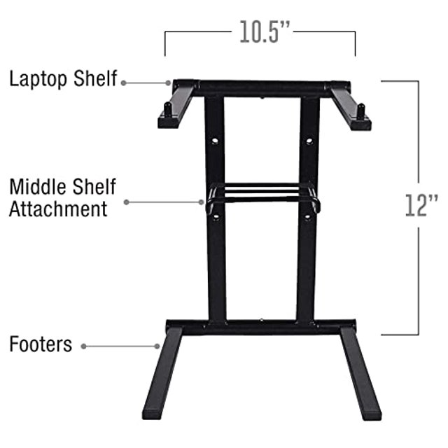 AxcesSables DJLTS-01 DJ Soporte para Laptop de Mesa con Bolsa. para of