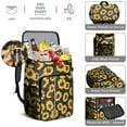 thumbnail image 5 of Travel Cooler Bag - Black Sunflower Camping Beer Cooler Backpack with Bottle Opener- Waterproof Insulated Picnic Backpacks - Cooler Bag for Beach, 5 of 6