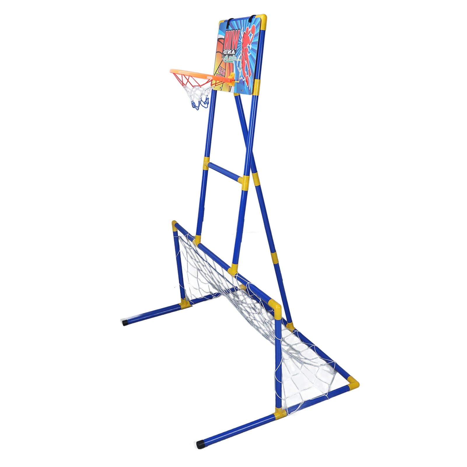 3 In 1 Sports Center, Basketball Hoop Soccer Goal Hockey Improve Social