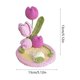 thumbnail image 3 of Soporte para Teléfono con Forma de Tulipán Tejido a Mano – Adorno de Escritorio de Hilo Duradero, Decoración Funcional para El Hogar y Soporte para Teléfono, Regalo Original, 3 of 6