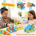 thumbnail image 6 of MOONTOY Building Blocks STEM Toys for 3 4 5 6 7 8+ Year Old Boys Girls, Building Toys for Kids Ages 4-8 5-7 6-8 4-6 8-12 Erector Set Creative Activities, Engineering Construction Set, Birthday Gift, 6 of 8