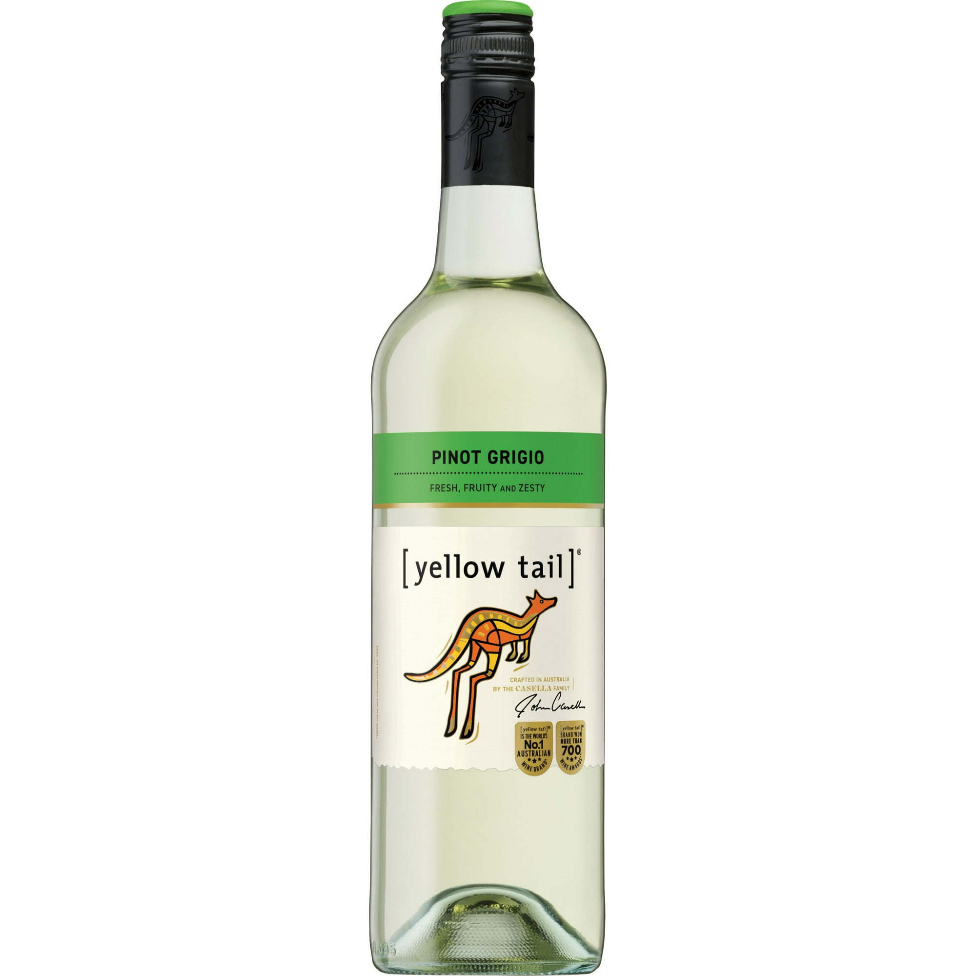 Yellow Tail Pinot Grigio Australia White Wine, 750 mL Bottle, 11.50% ABV