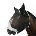thumbnail image 4 of Horse Face Cover, Fine Mesh Fly Guard Breathable Prevent Bites with Ears Long Nose, 4 of 8