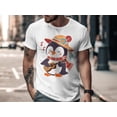thumbnail image 3 of Funny Classic Guitar Player Penguin Animal Musician Gift T-Shirt Penguin Lover Musician Birthday Holiday Presents Tshirt, 3 of 8
