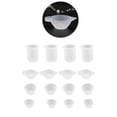 thumbnail image 2 of Tazas medidoras de silicona con subpaquete de 16 piezas, herramienta de medición de bricolaje hecha a mano reutilizable Eigraketly HA001217-00, 2 of 6