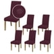 thumbnail image 1 of 6 Fundas Elásticas para sillas de comedor, Impermeables , Protege y brinda un nuevo estilo a tus sillas. Mod. Vino, 1 of 3
