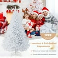 thumbnail image 5 of Costway 6Ft Hinged Artificial Christmas Tree Pine Tree 1000 Tips Metal, 5 of 10
