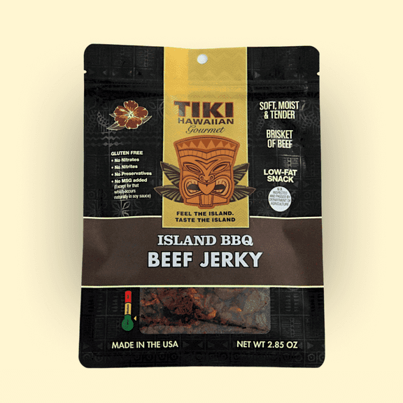 Tiki Hawaiian Gourmet Jerky | Island BBQ (Beef)