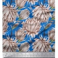 thumbnail image 1 of Soimoi Poly Georgette Fabric Clover Flower Fabric Prints By Yard 52 Inch Wide, 1 of 1