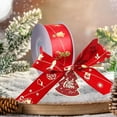 thumbnail image 4 of Christmas Ribbon, Gift Wrapping Ribbon, Red and Green Polyester Christmas Gift Packaging Bow, 0.98 Inch Wide, 9 Meters Long, Durable Holiday Decoration Ribbon for DIY Crafts and Christmas Tree, 4 of 6