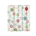 thumbnail image 2 of Lilgiuy 1Pcs Christmas Shower Curtain, Christmas Tree Shower Curtain with 12 Hooks, Winter Shower Curtains for Bathroom, Xmas Tree Snowflake Shower Curtain, 35.43x70.87in, Pink, 2 of 6
