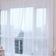 Couleur Unie Mariage Organdy Maison Décor Porte Fenêtre Tulle Voile Drapé Rideau Coloré Transparent – image 10 sur 10