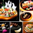 thumbnail image 1 of Plato dorado para sashimi, corona de sushi, plato de plástico para helado, cubo redondo para sushi, plato para sashimi, plato para salmón, plato para sashimi, vajilla, 1 of 3