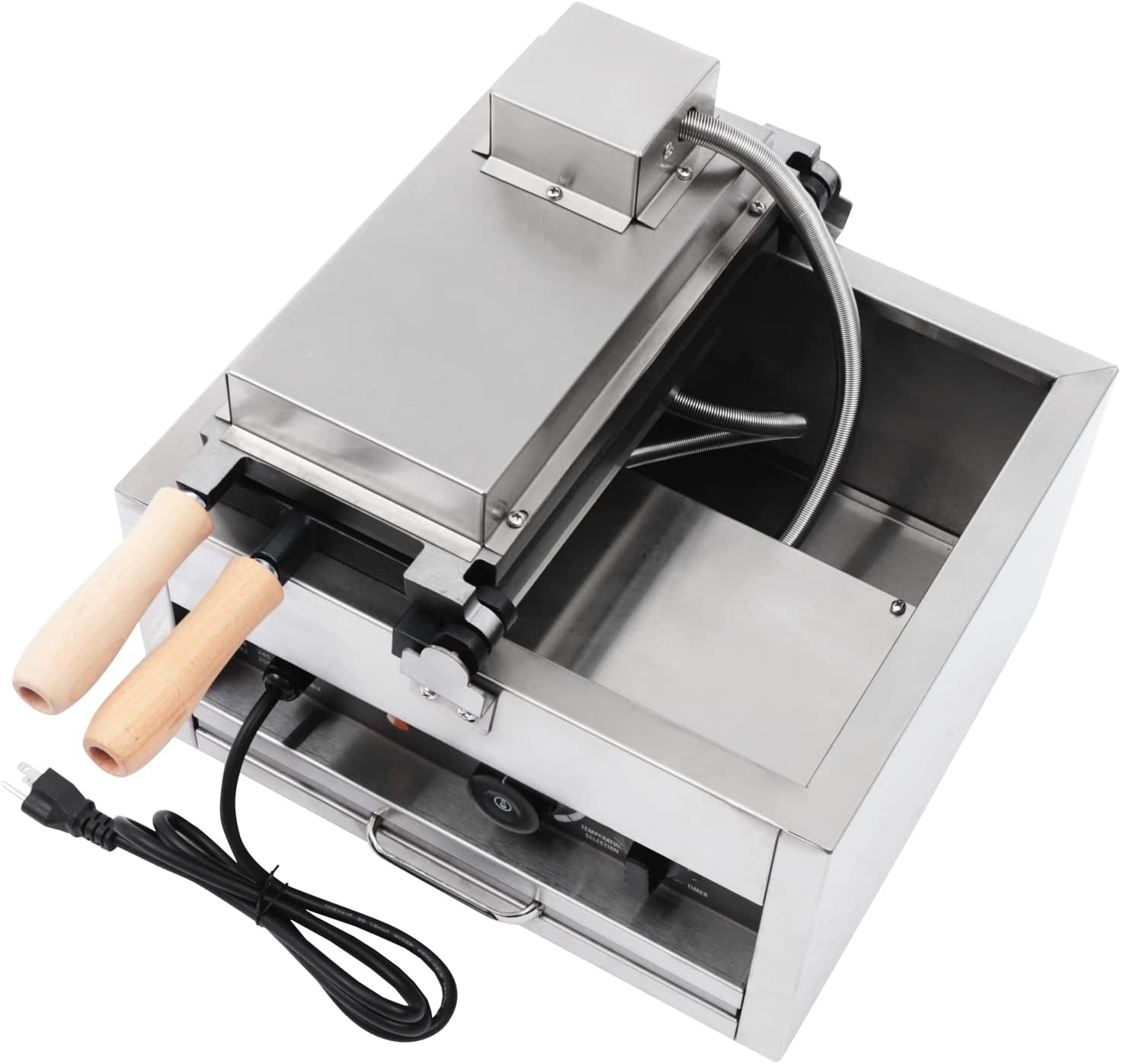 Miumaeov Waffle Maker Double-Sided Heating 1400W Commercial Honeycomb Shape Waffle Maker