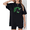 Black-1, variant on Black Print Tshirt Graphic Tees Shirts St Patrick Day Lip Plaid Clover Pattern Casual Daily Fashion Tops S-5XL