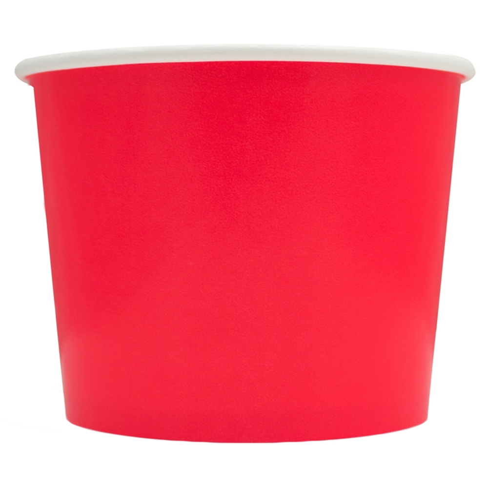 12 oz Red Paper Paper Ice Cream Cups 100 Count