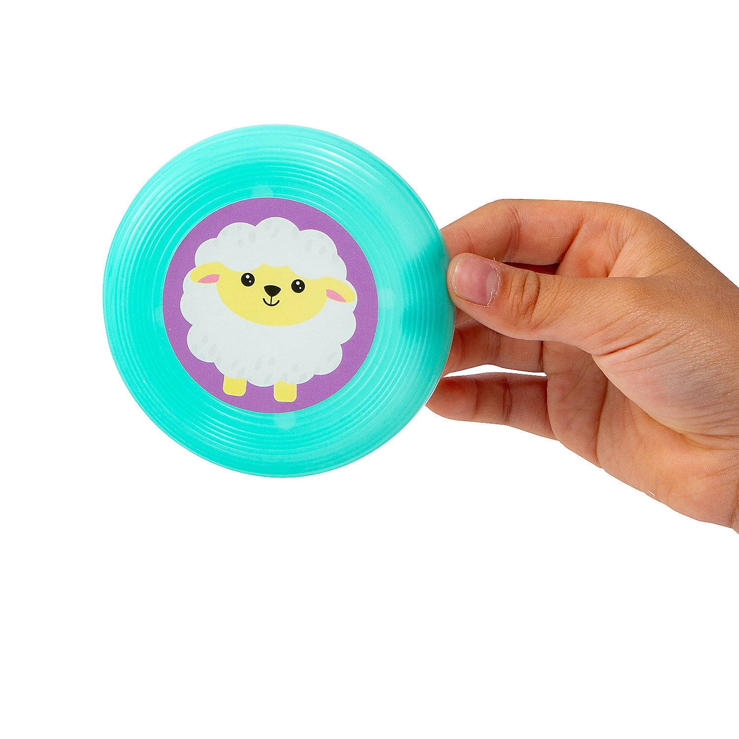 Fun Express 3 1/2" Bulk 72 Pieces Mini Easter Brightly Colored Plastic Flying Discs