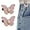 Pink, variant on Fabricateup 2-Pack Detachable Butterfly Clips, Signatureast Detachable Butterfly Clips, Reusable Pant Clips for Waist Tightener, for Loose Jeans Jackets Coats Shirts (Gold)
