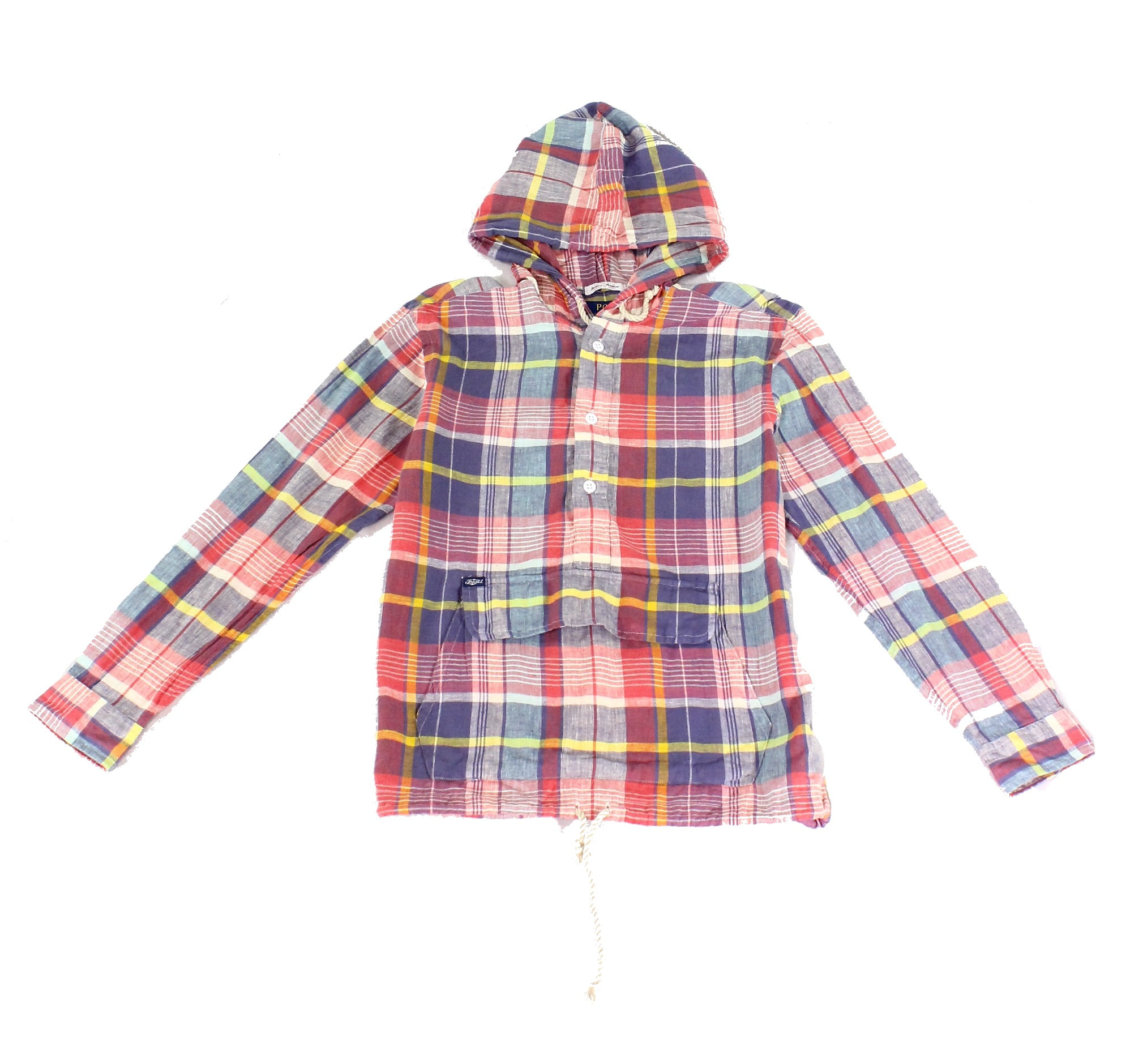 polo plaid hoodie