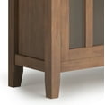thumbnail image 5 of Simpli Home Artisan Solid Wood 30 inch Wide Contemporary Low Storage Cabinet in Rustic Natural Aged Brown, 5 of 10