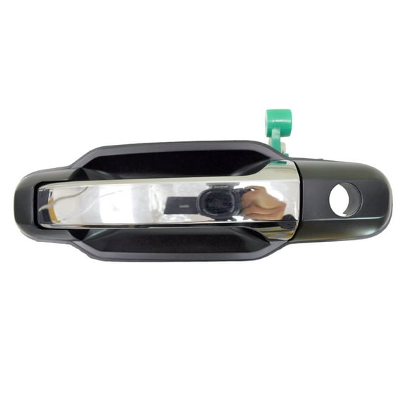 PT Auto Warehouse KI-3550MP-FL - Exterior Outer Outside Door Handle, Chrome Lever with Black Housing - Front Left Driver Side Fits select: 2003-2009 KIA SORENTO