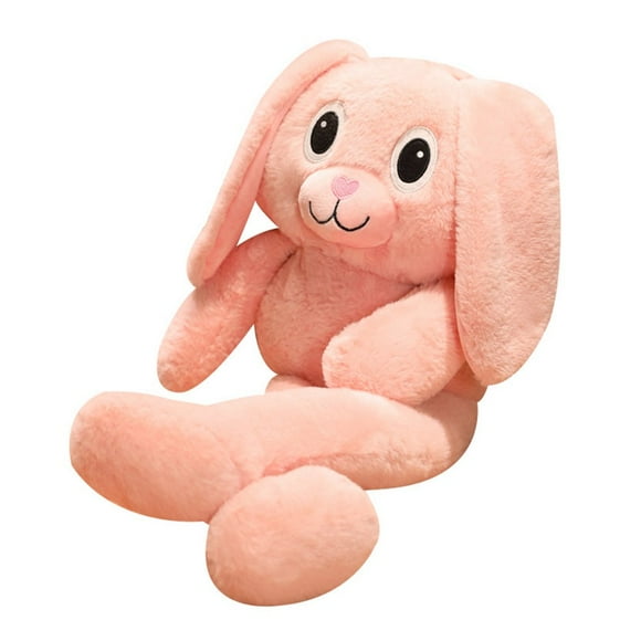 EIMELI 80-100CM Pull-ear Rabbit Doll Giant New Creative Plush Toy Ears Stretchable Long-legged Rabbit Doll Girls Kids Pillow