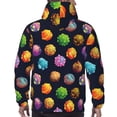 thumbnail image 7 of Haiem Lovely Planet Patterned Men's Hoodie with Kangaroo Pocket - Ideal Pullover Sweatshirt for Daily Wear, Travel, and Home-XX-Large, 7 of 7