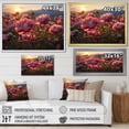 thumbnail image 4 of Designart "Pink Peonies landscape With Sunset" Peonies Canvas Art Print, 4 of 5