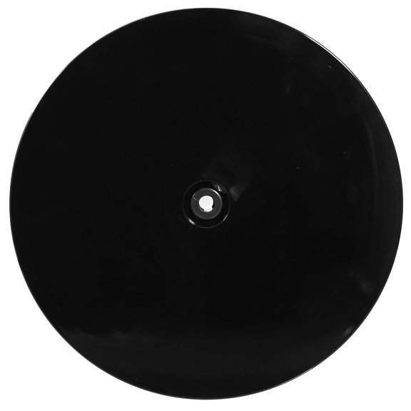 Raindrops Black Plastic Revolving Tray 15x59x04in Round Shape Simple Design 1Pcs for Home and Office Use