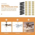thumbnail image 3 of 8 Sets Ceiling Fan Blades Balance Kits Fan Balancing Clips Metal Balance Weights, 3 of 4