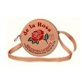 thumbnail image 1 of Bolsa en forma de MAZAPAN, Diseño de Dulce Tipico Mexicano, Forma Redonda, Moda Kawaii, Bandolera para Mujer, Cross Body, Correa Ajustable, Color Rosa, Novedoso y Encantador (Bolsa para Mujer)., 1 of 5