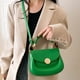 thumbnail image 5 of Bolso De Hombro Bolso de viaje de compras de cuero PU Solapa Color sólido Exquisito portátil para el trabajo, 5 of 8