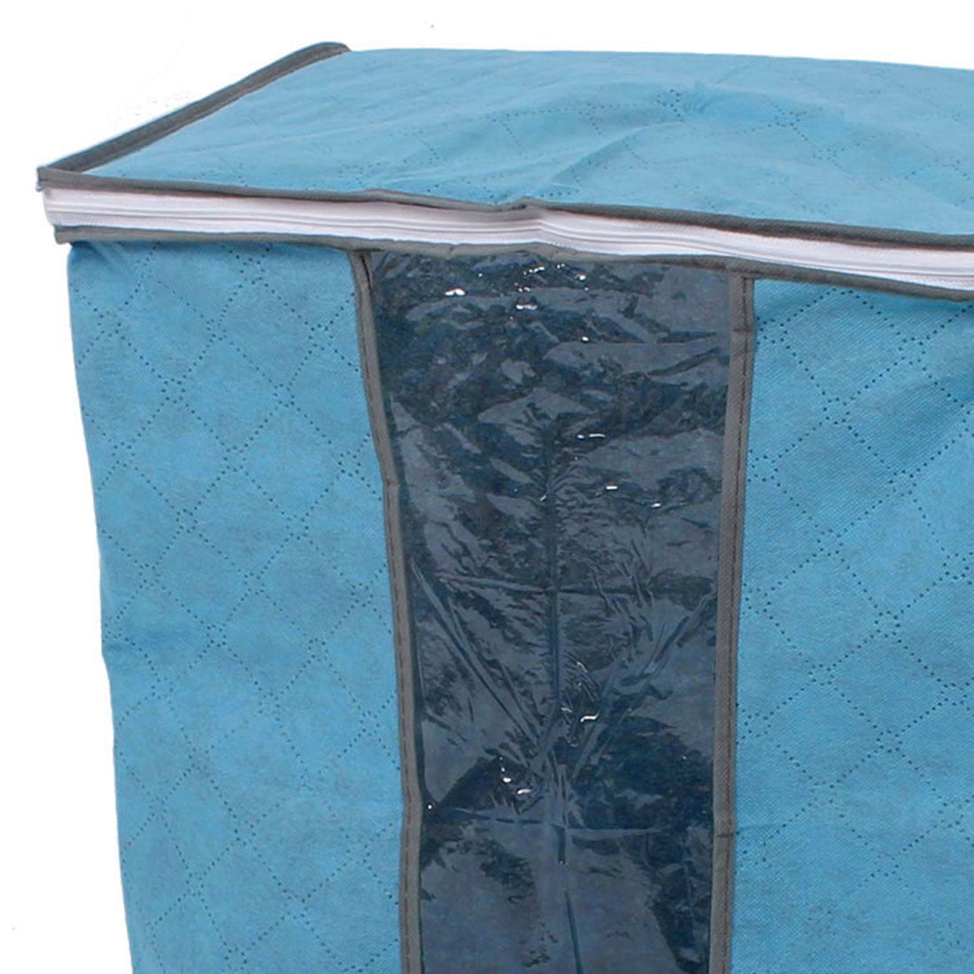 Unique Bargains Blanket Quilts Clothes Beddings Storage Bag Organizer 44 x 28 x 48cm Blue
