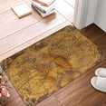 thumbnail image 5 of Balery Vintage Map Doormat, Durable Flannel Fabric, Waterproof Stain and Fade Resistant, Low Profile,Indoor Outdoor Door Mats, Easy Clean Patio Entrance Mat, 16x24in, 5 of 9