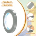 thumbnail image 3 of Uxcell Poly Bag Sealing Tape, 1/2" x 98.4 Yard Plastic Bag Sealer Tape Packaging Sealing for Shops Packaging Food Vegetable Meat Cake Bread Freezer Ice, Grey, 3 of 7