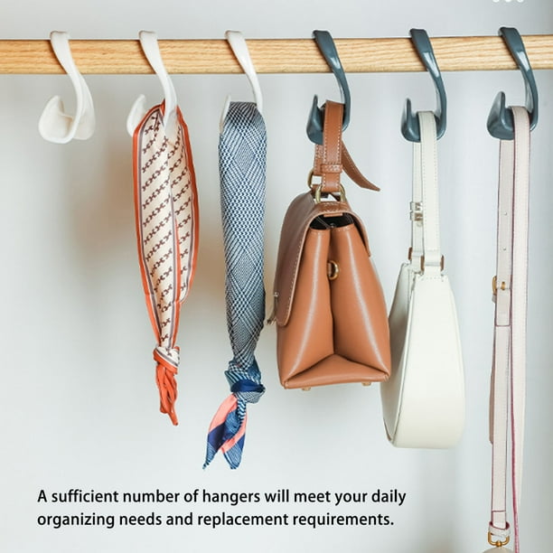 Handbag Hanger Rugged 10Pcs White Bag Hanger Hook For Dressing Room Walmart