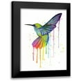 thumbnail image 1 of Shvartsur, Olga 12x14 Black Modern Framed Museum Art Print Titled - Rainbow Hummingbird, 1 of 5