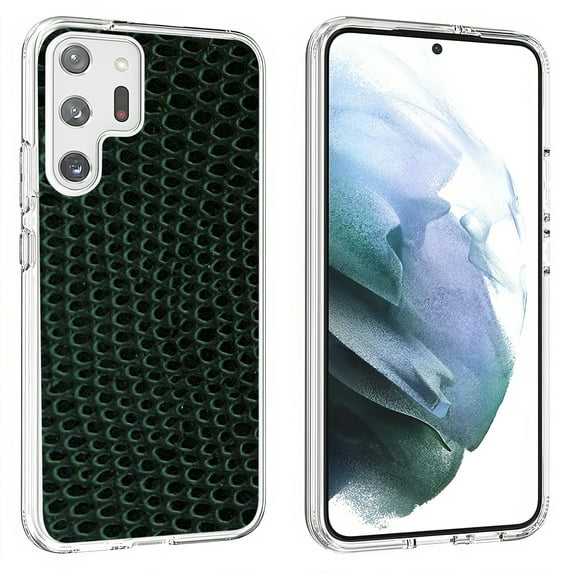TalkingCase Slim Phone Case Compatible for Samsung Galaxy S23 Ultra 2023, Green Snake Skin Print, Lightweight, Flexible, USA