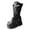 Black, variant on Fashion Round Toe Heel Platform Mid Calf Boots With Zipper Detail for Comfortable Stylish Wear for Women