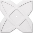thumbnail image 1 of Ekena Millwork CMP32TS-01000 32 in. OD x 1 in. ID Square Titus Architectural Grade PVC Contemporary Ceiling Medallion, 1 of 1