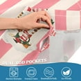 thumbnail image 5 of Yayeee Kitchen Curtains Tier Set of 2 Light Filtering 57"x24" Over Sink Window Panels, White Gingerbread Houses, 5 of 7