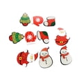 thumbnail image 3 of Parche navideño Soledad 10 Piezas Bordado Santa Muñeco de nieve, 3 of 10
