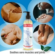 Real Relief Arnica Oil with Chamomile & Lavender Essential Oil, Soothes Sore Muscles, Joints & Body, Relaxing Massage Therapy Oil for Personal or Professional use, 8 fl. Oz